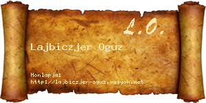 Lajbiczjer Oguz névjegykártya